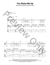 You Raise Me up Guitar and Fretted sheet music cover